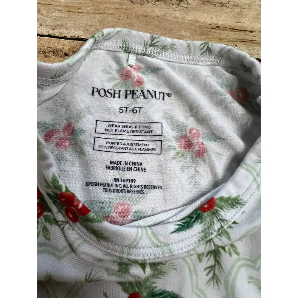 Posh Peanut Gladys Christmas Bamboo Pajama Set 5/6